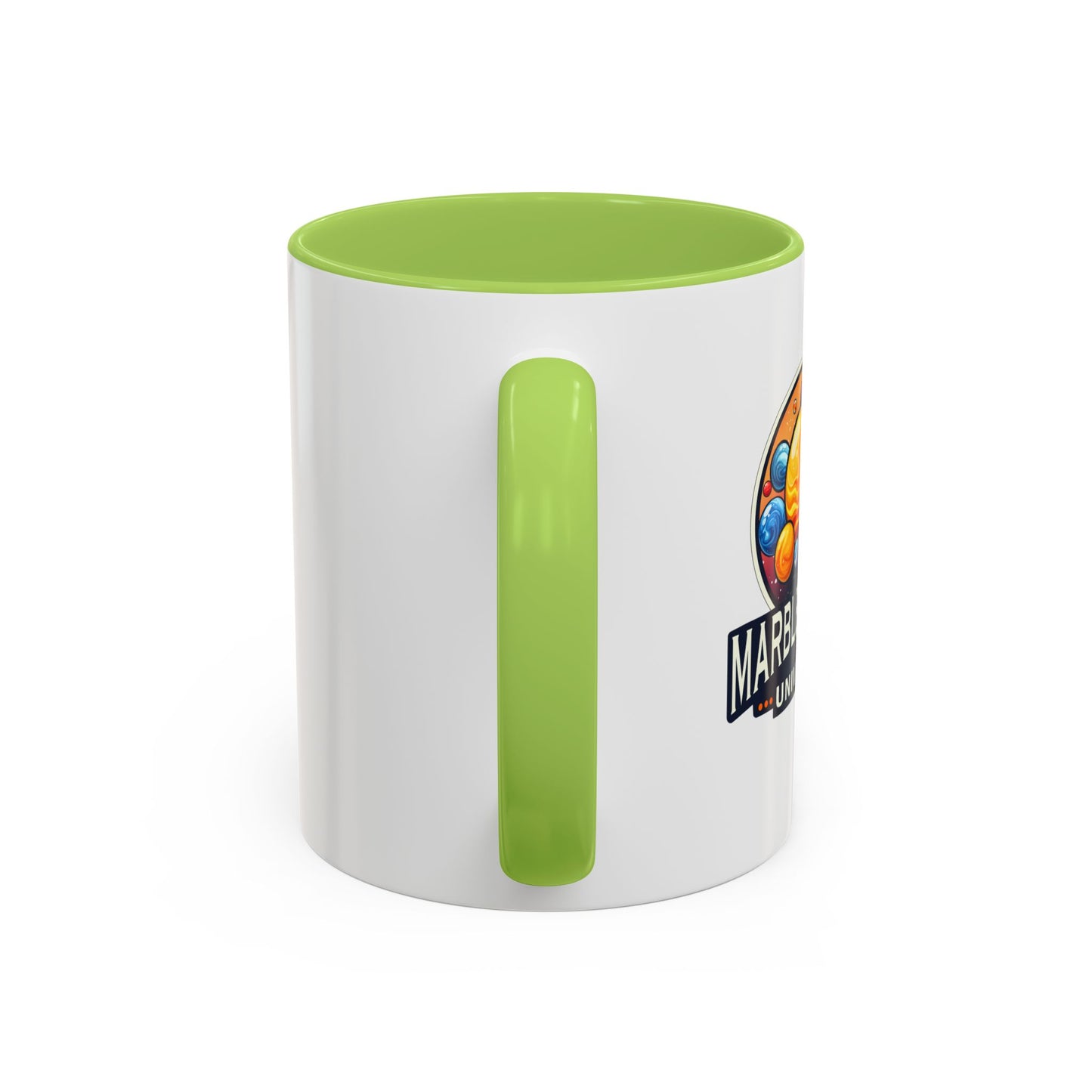 Marble Mania Universe Logo Accent Mug – 11oz