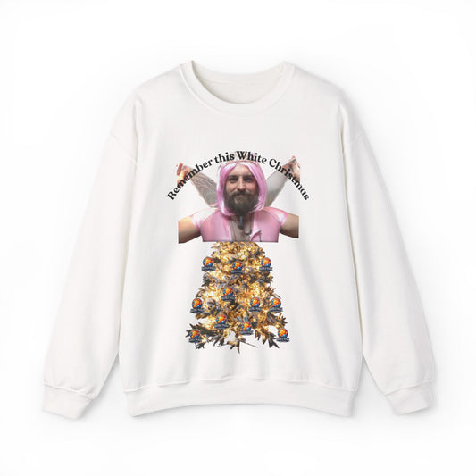 Crewneck Sweatshirt — 'Remember the White Christmas' Holiday Graphic Pullover