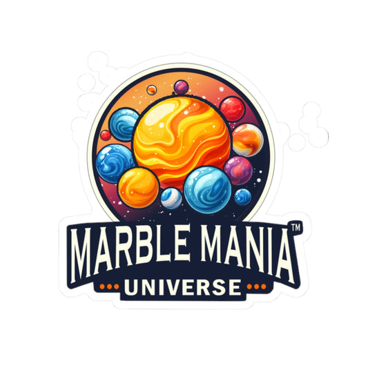 Cosmic Marble Mania Kiss-Cut Stickers - Planetary Decals for Laptops, Journals, DIY Projects, Gift Ideas, Space Decor