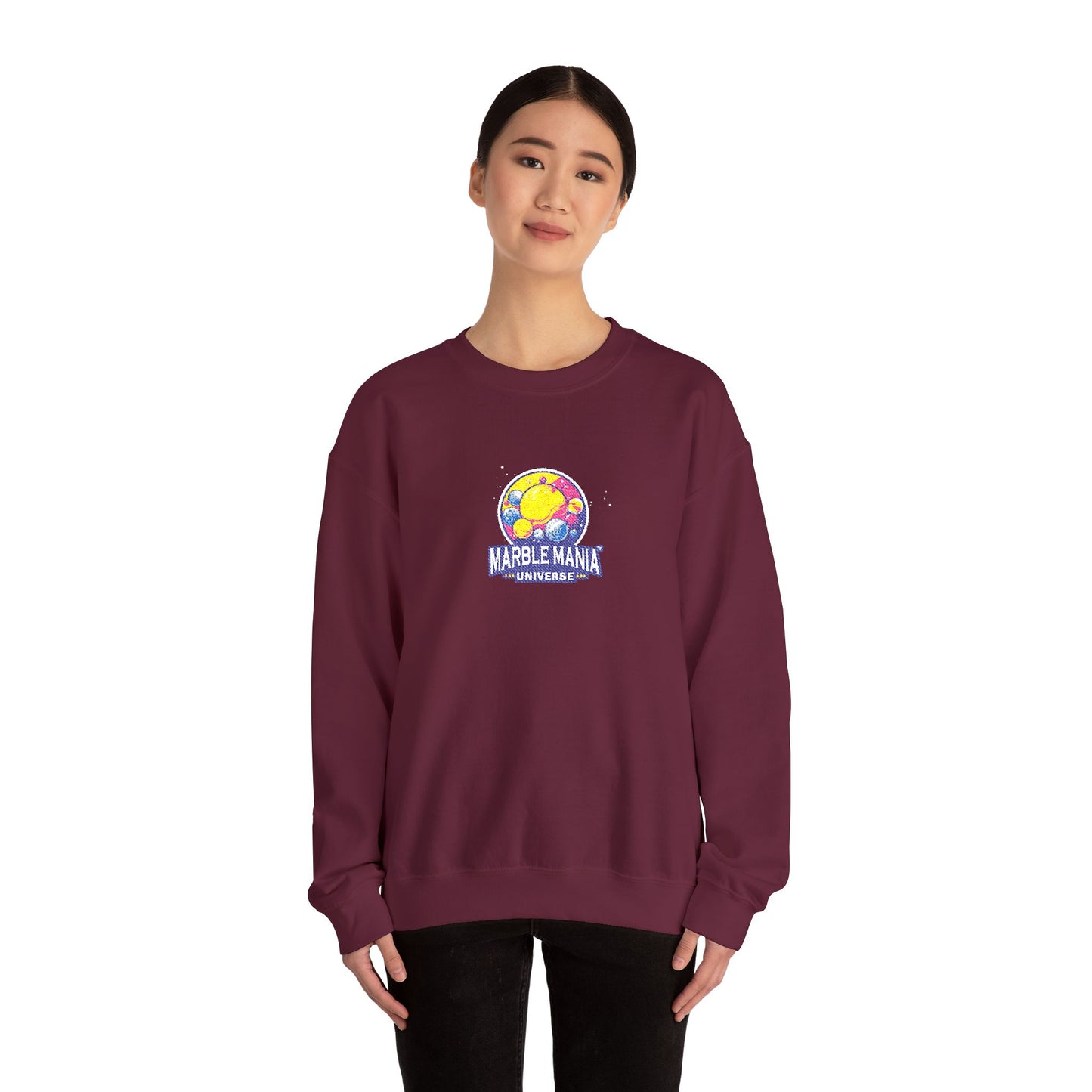 Vibrant Crewneck Sweatshirt with Colorful World Design, Unisex Pullover for Travel Lovers, Cozy Gift for Holidays, Unique Style