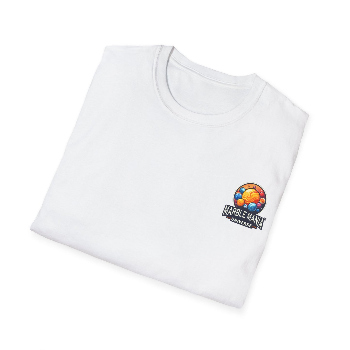Marble Mania Universe Official Logo – Unisex Softstyle T-Shirt