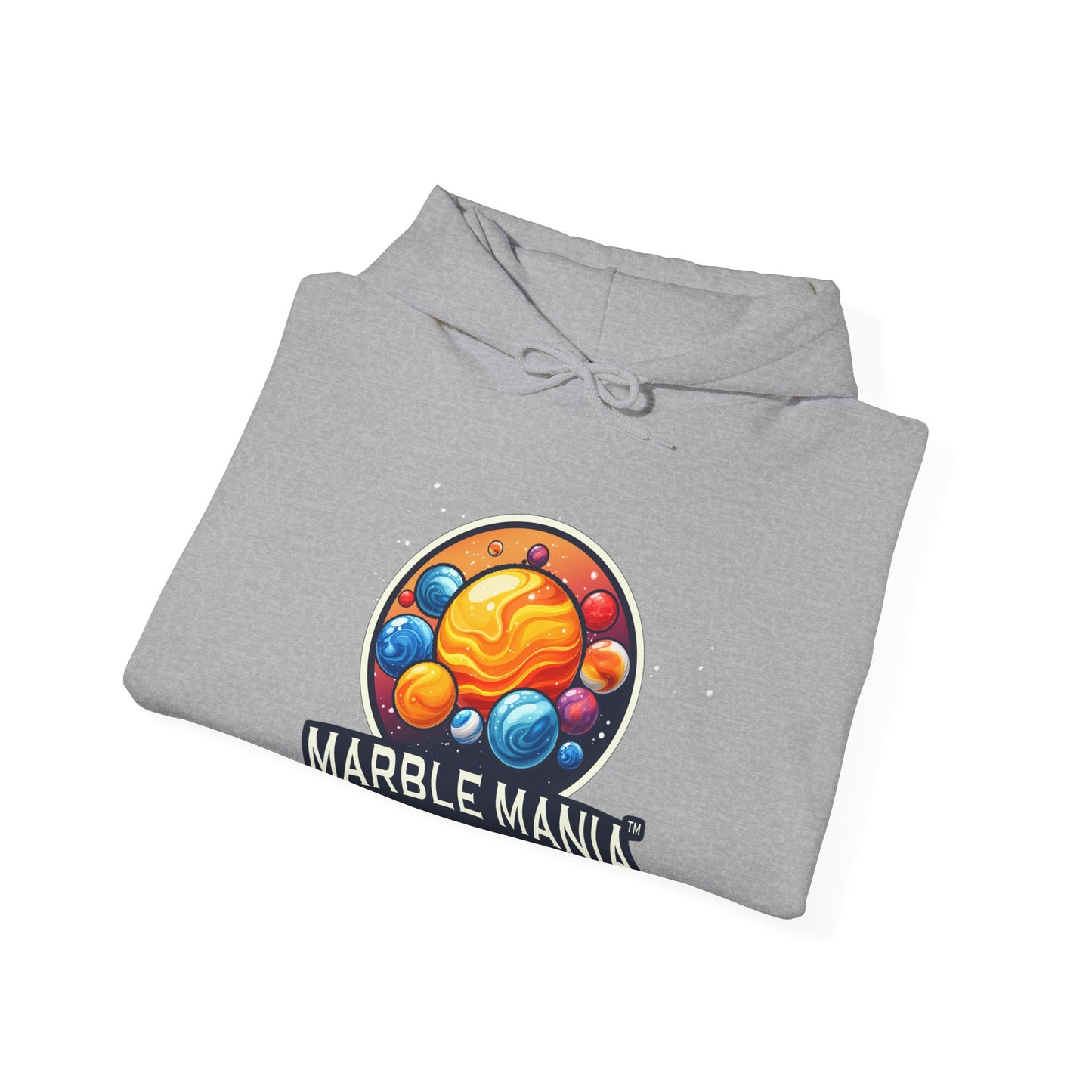 Marble Mania Universe Logo Hoodie – Unisex Heavy Blend™ Pullover Sweatshirt