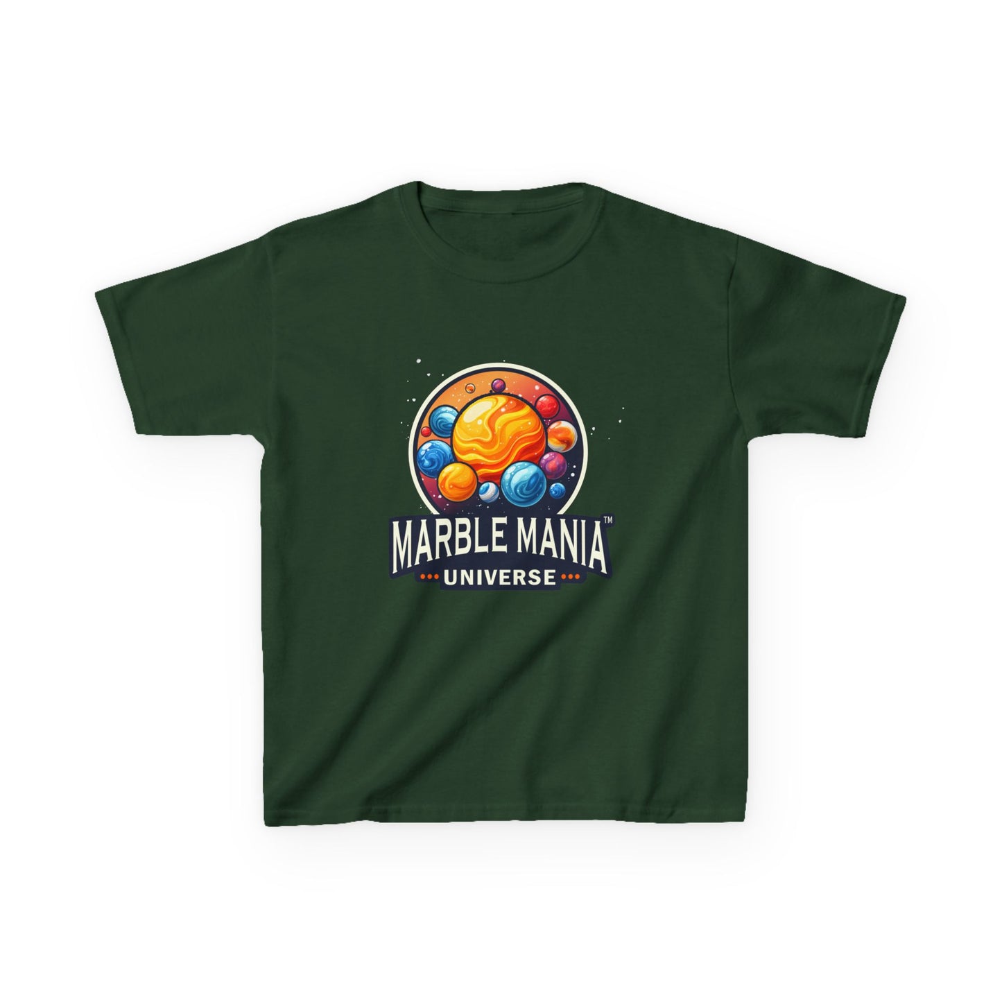 Kids Marble Mania Universe Logo T-Shirt – Heavy Cotton Tee for Everyday Adventur