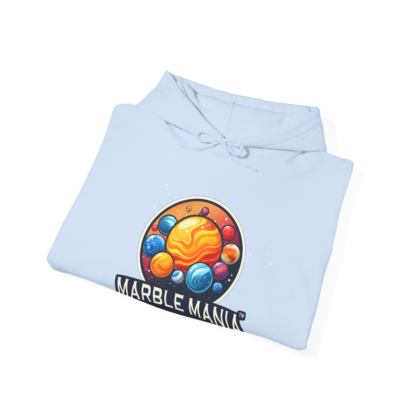 Marble Mania Universe Logo Hoodie – Unisex Heavy Blend™ Pullover Sweatshirt