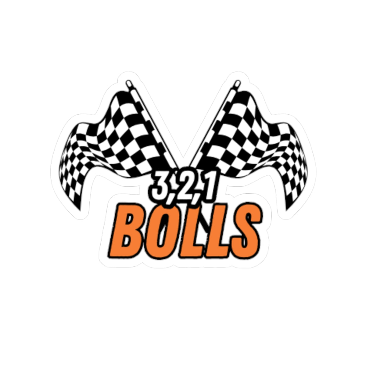Racing Themed Kiss-Cut Stickers | 321 Bulls | Laptop Decals, Car Stickers, Sport Accessories, Gift for Racing Fans
