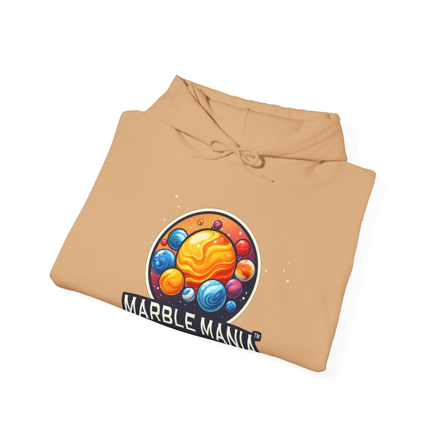 Marble Mania Universe Hoodie — Colorful Planet Graphic Pullover