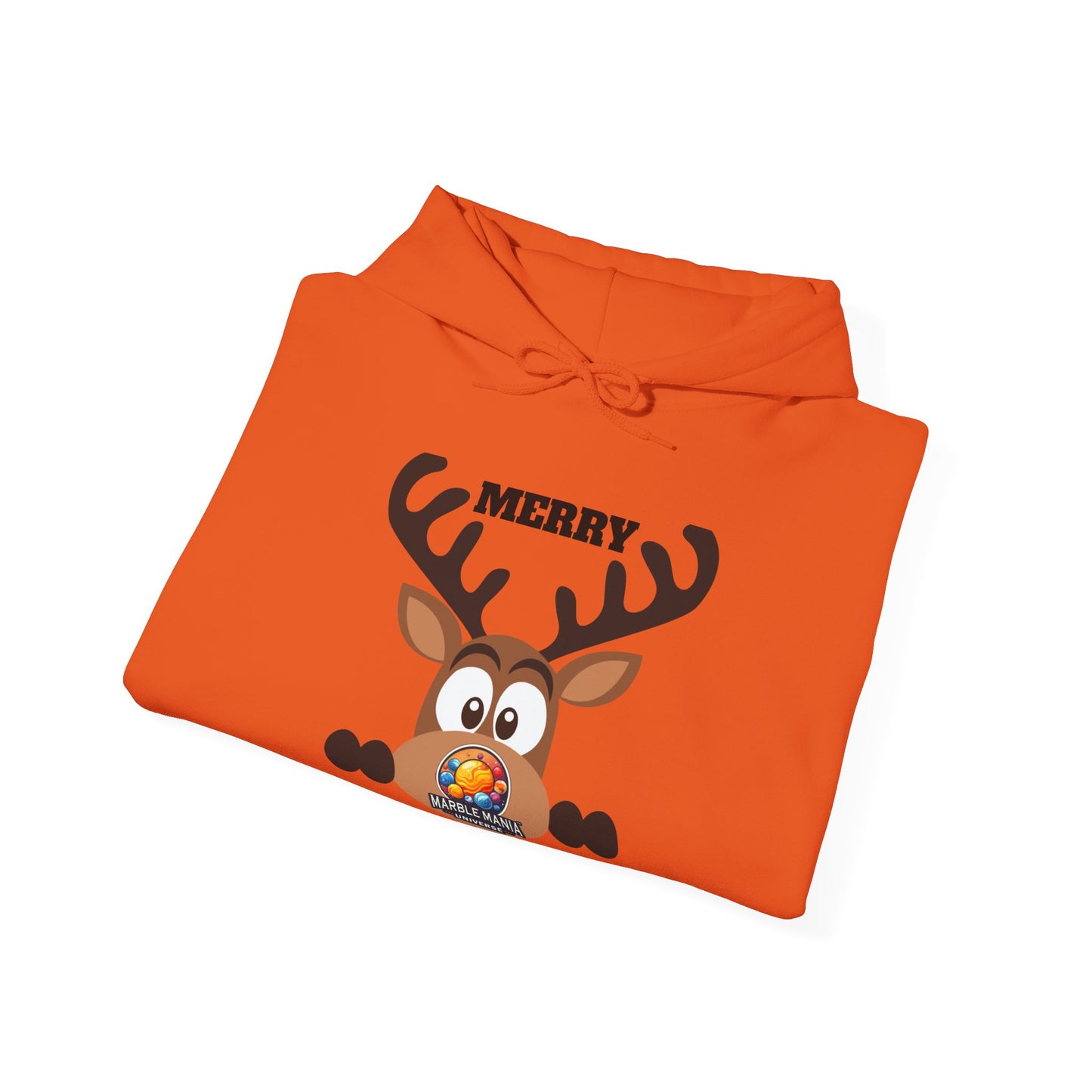 Hoodie — Merry Marblemas Reindeer Christmas Sweatshirt