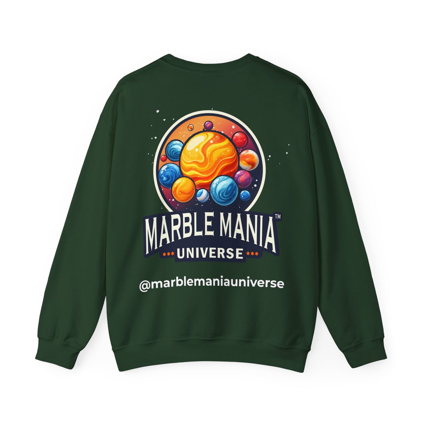 Cosmic Marble Mania Sweatshirt | Unisex Heavy Blend™ Crewneck, Space Themed Apparel, Gift for Astronomers, Perfect for Holidays, Cozy Wear