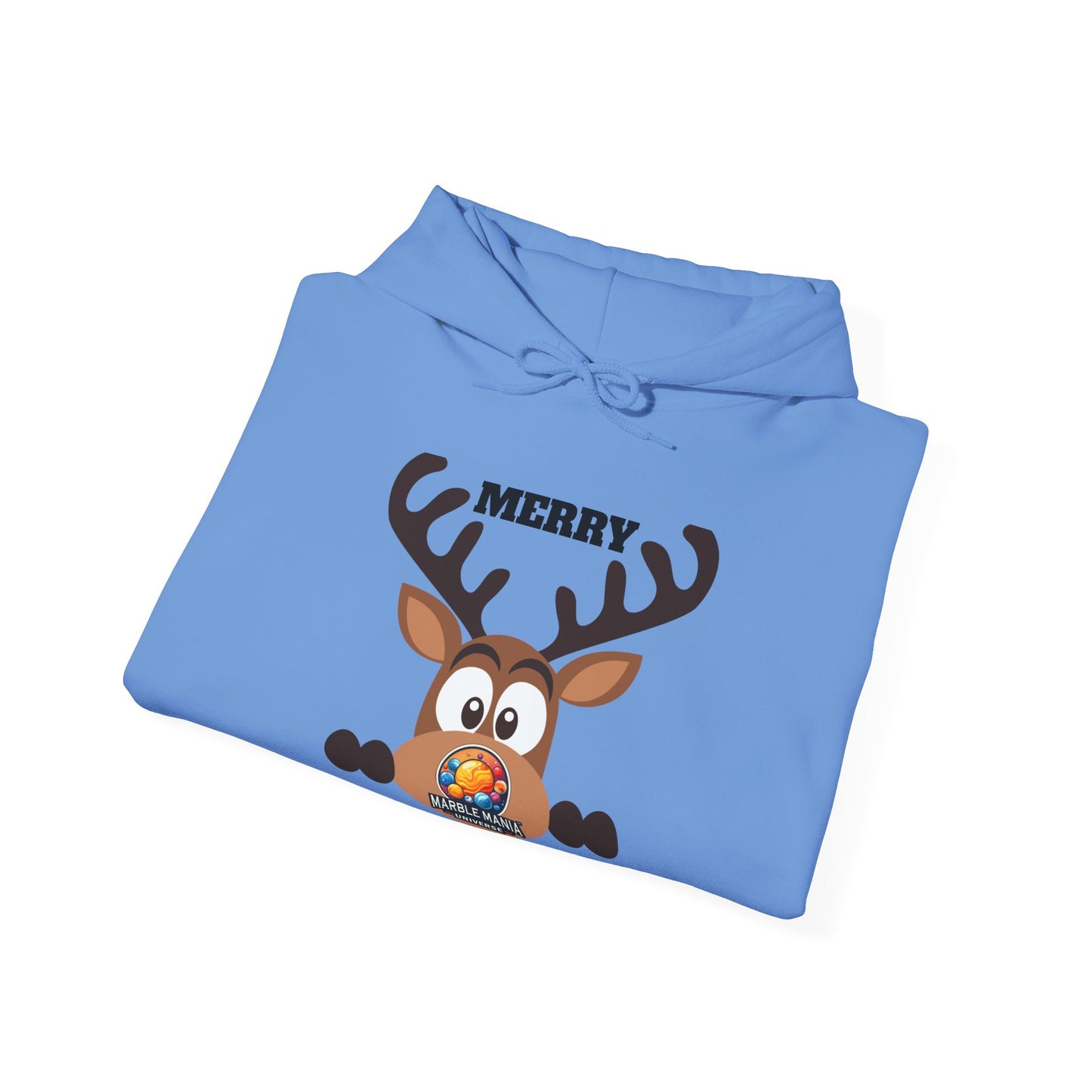 Hoodie — Merry Marblemas Reindeer Christmas Sweatshirt