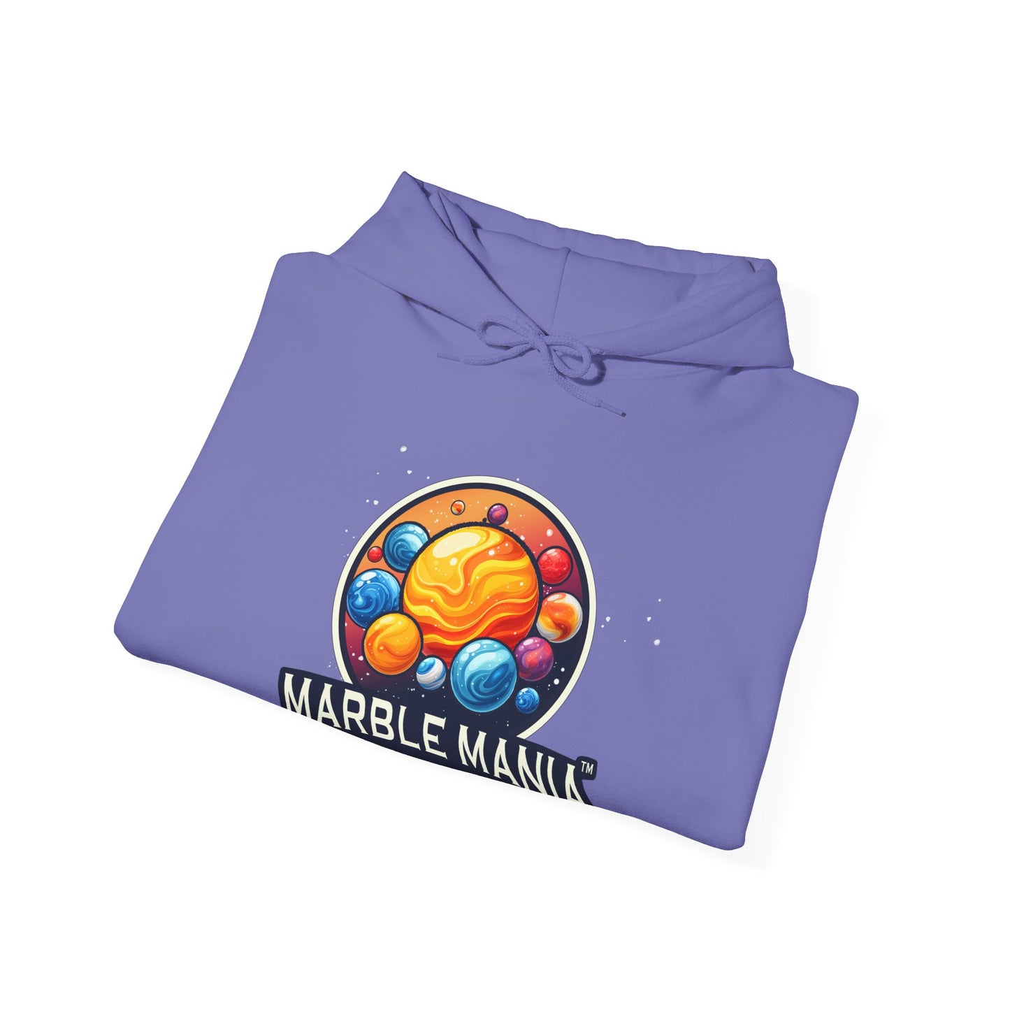 Marble Mania Universe Hoodie — Colorful Planet Graphic Pullover