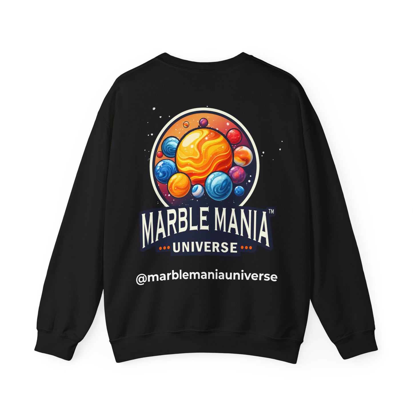 Cosmic Marble Mania Sweatshirt | Unisex Heavy Blend™ Crewneck, Space Themed Apparel, Gift for Astronomers, Perfect for Holidays, Cozy Wear