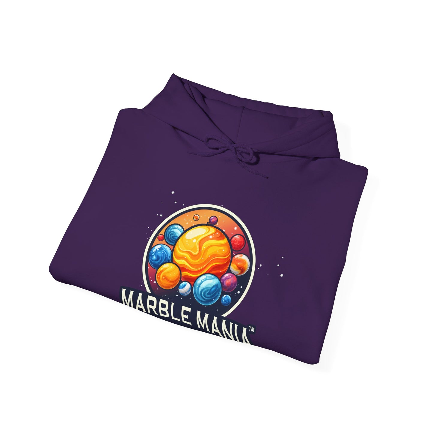 Marble Mania Universe Hoodie — Colorful Planet Graphic Pullover