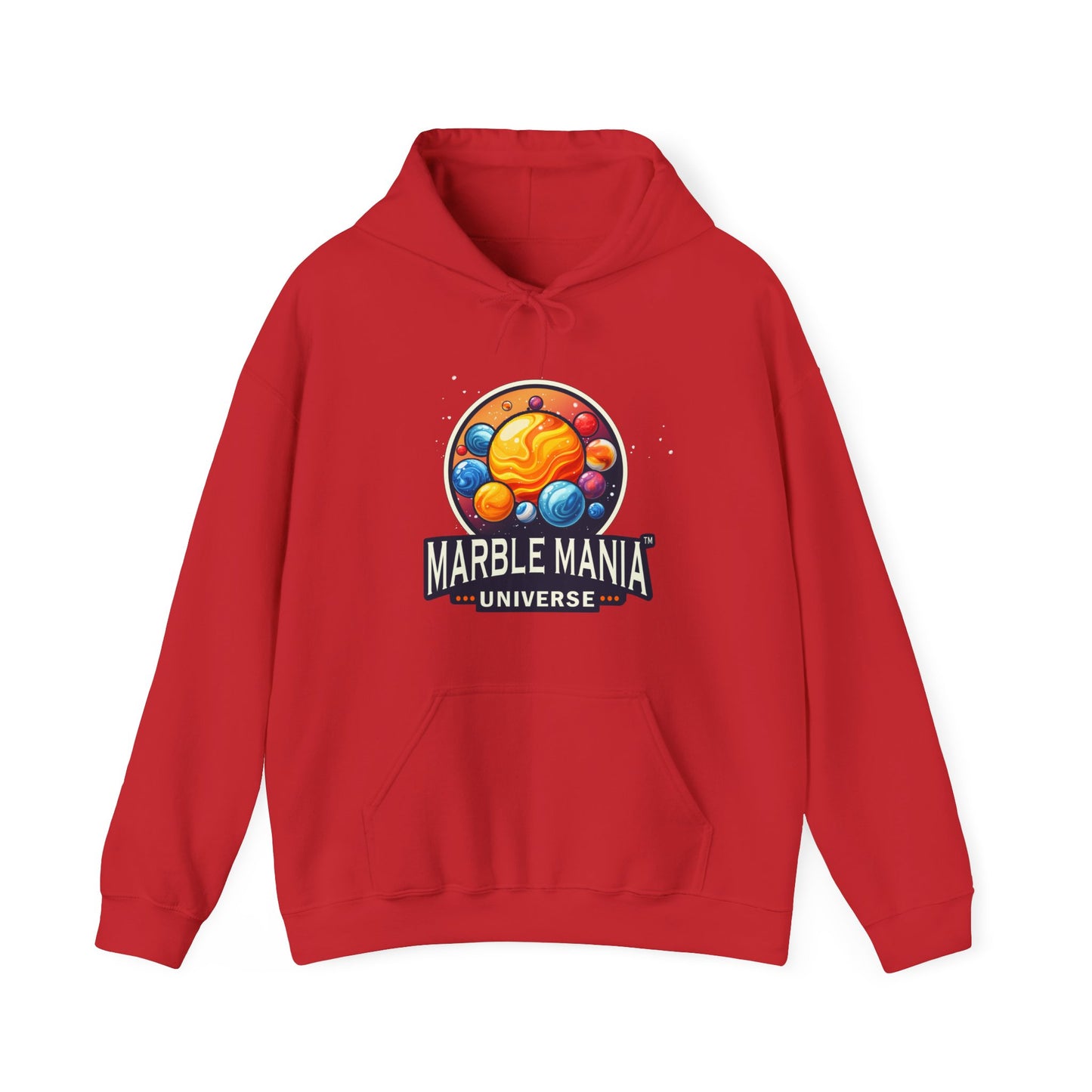 Marble Mania Universe Logo Hoodie – Unisex Heavy Blend™ Pullover Sweatshirt