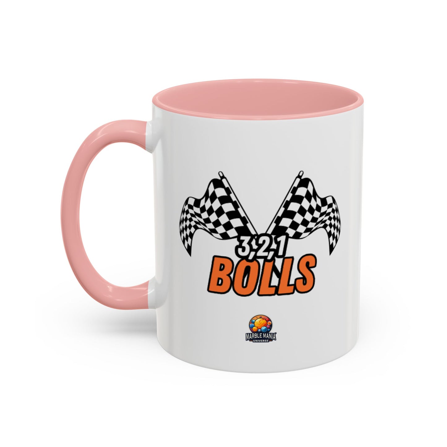 "3, 2, 1 Bolls" Accent Mug – Marble-Inspired Mug