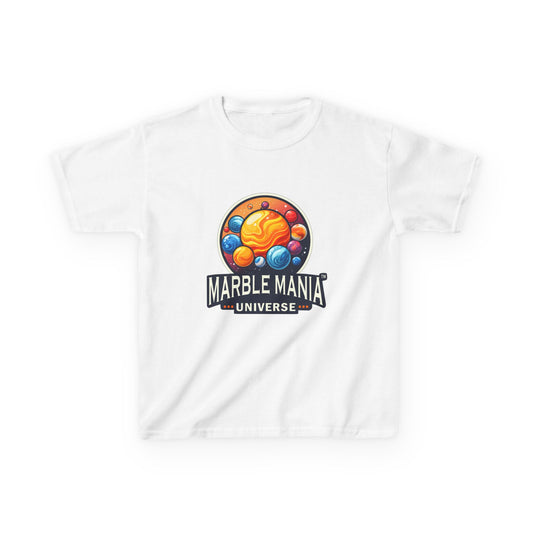 Kids Marble Mania Universe Logo T-Shirt – Heavy Cotton Tee for Everyday Adventur
