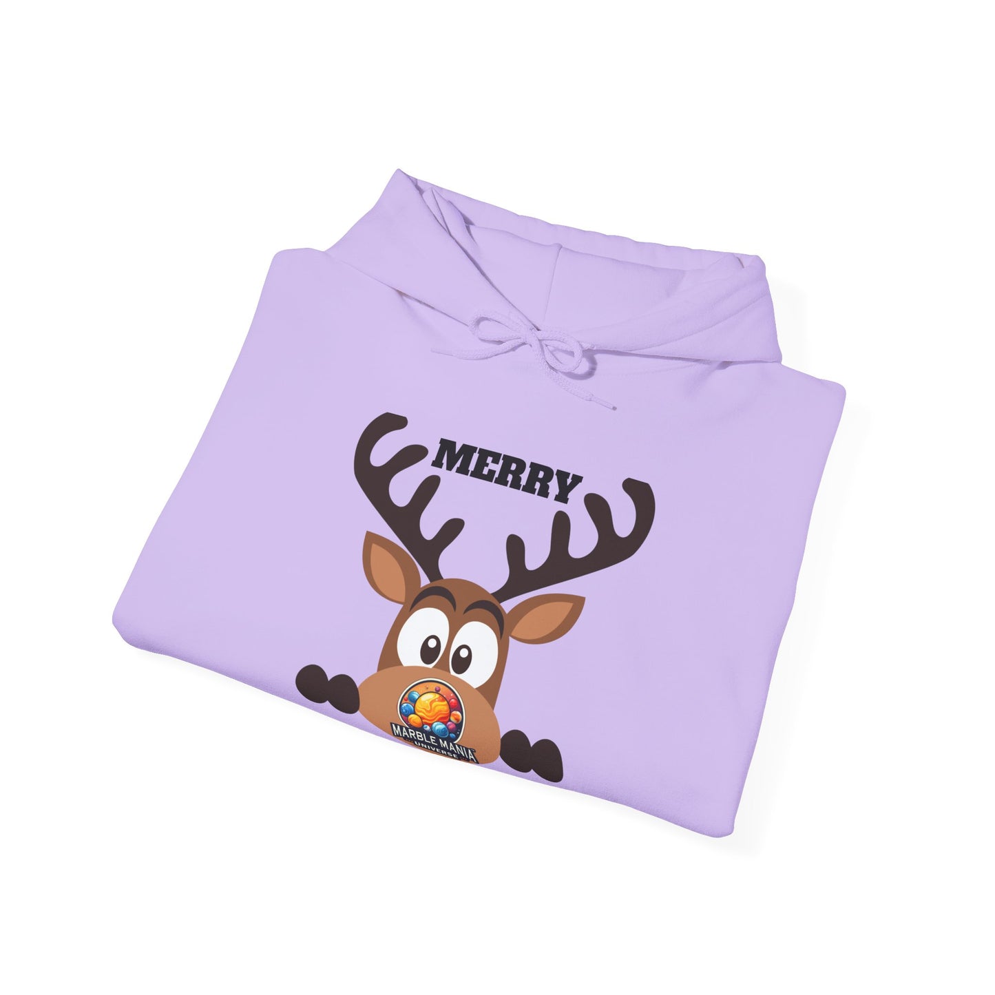 Hoodie — Merry Marblemas Reindeer Christmas Sweatshirt