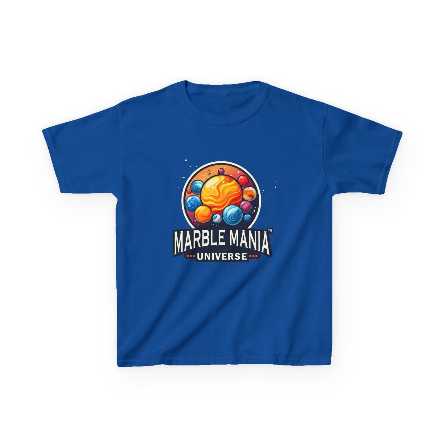 Kids Marble Mania Universe Logo T-Shirt – Heavy Cotton Tee for Everyday Adventur