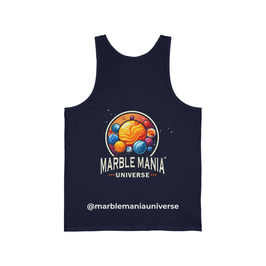 Marble Mania Unisex Jersey Tank | Racing Tees, Summer Apparel, Gift for Gamers, Sports Fans, Nostalgic Merch