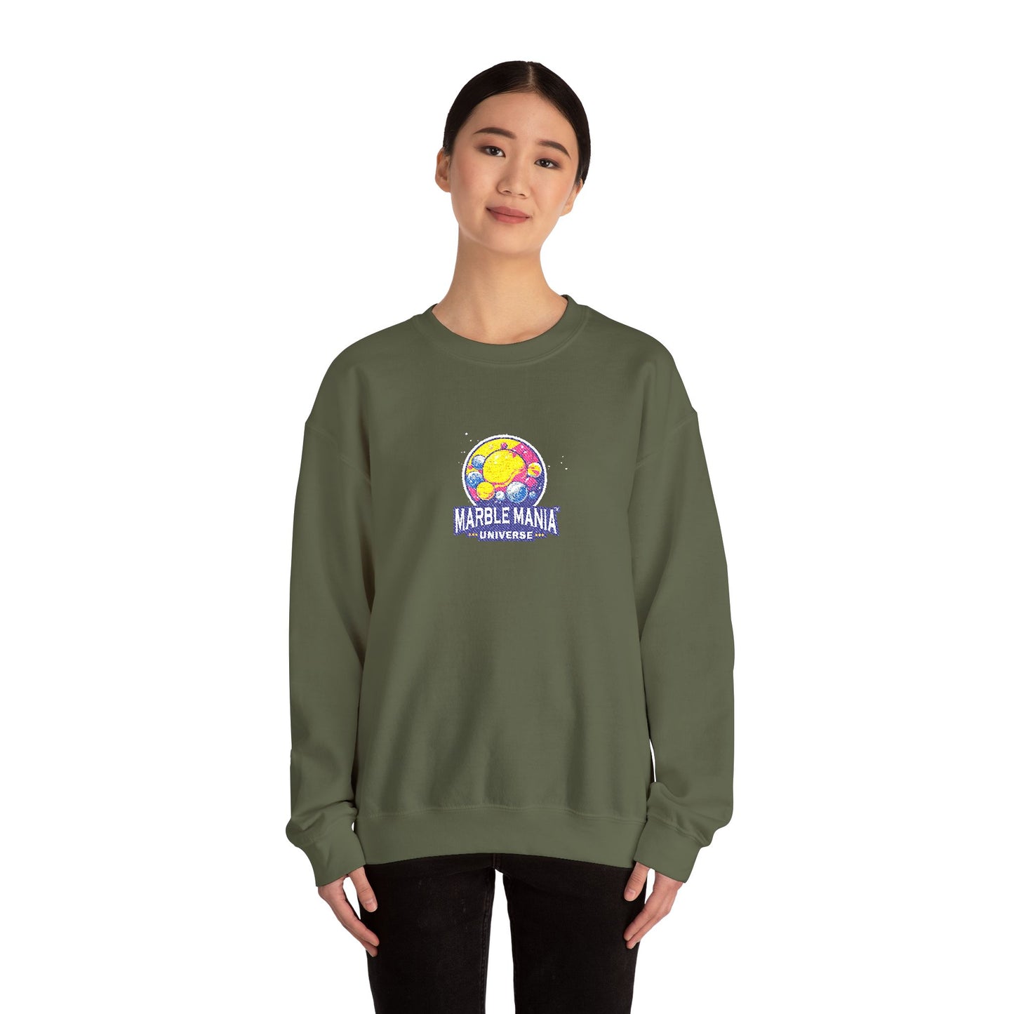 Vibrant Crewneck Sweatshirt with Colorful World Design, Unisex Pullover for Travel Lovers, Cozy Gift for Holidays, Unique Style