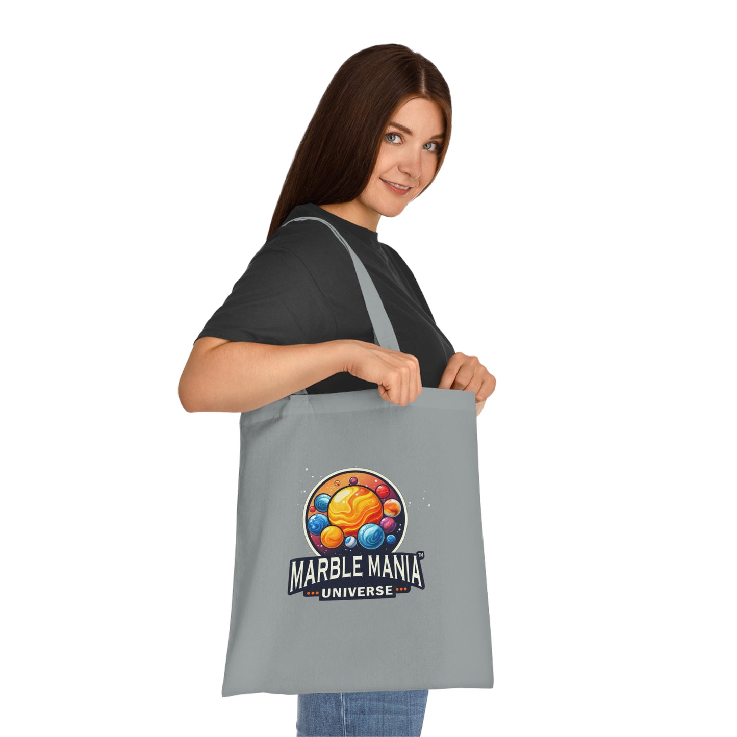 Marble Mania Universe Logo – Cotton Canvas Tote Bag