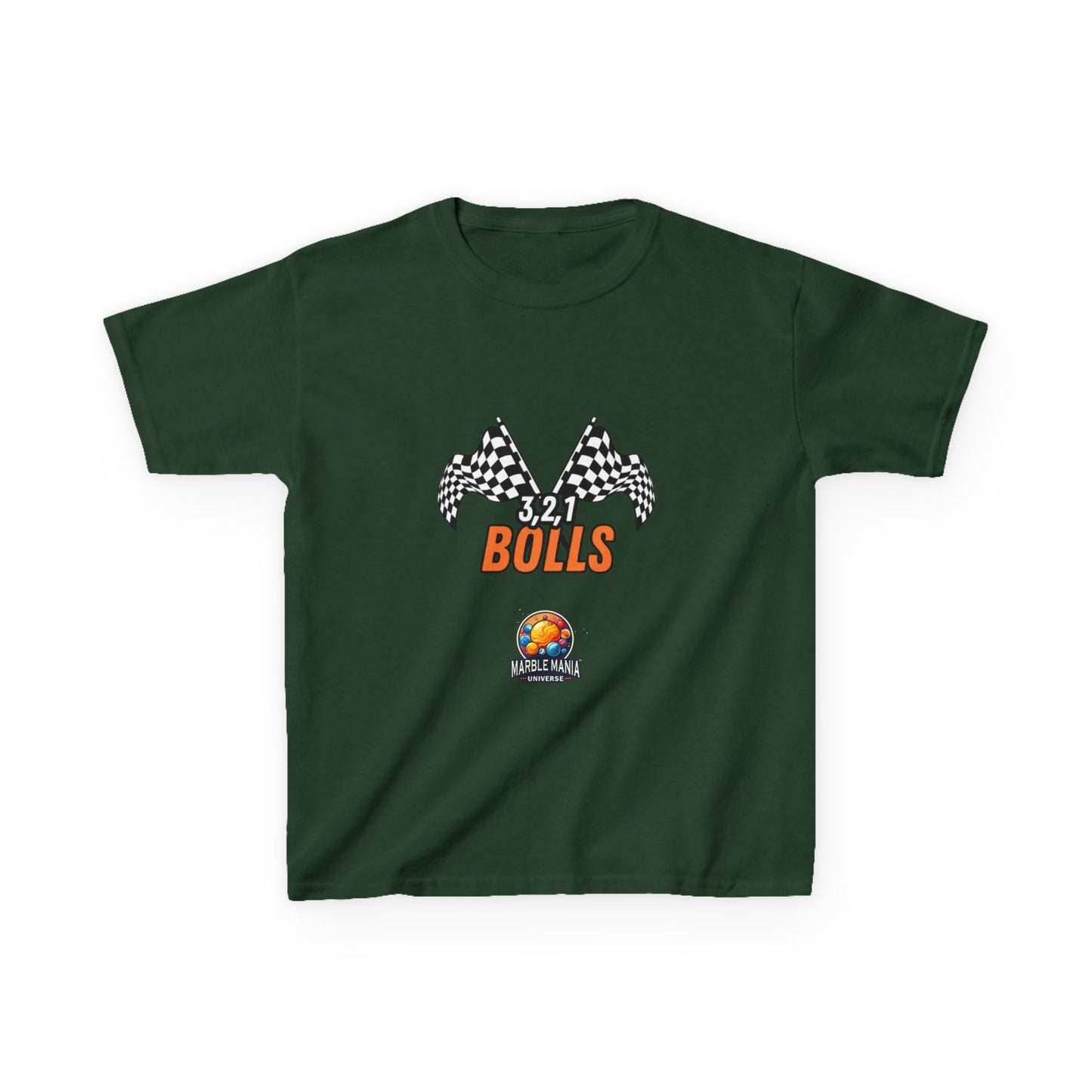 Kids "3, 2, 1 Bolls" T-Shirt – Marble Mania Universe Heavy Cotton Tee