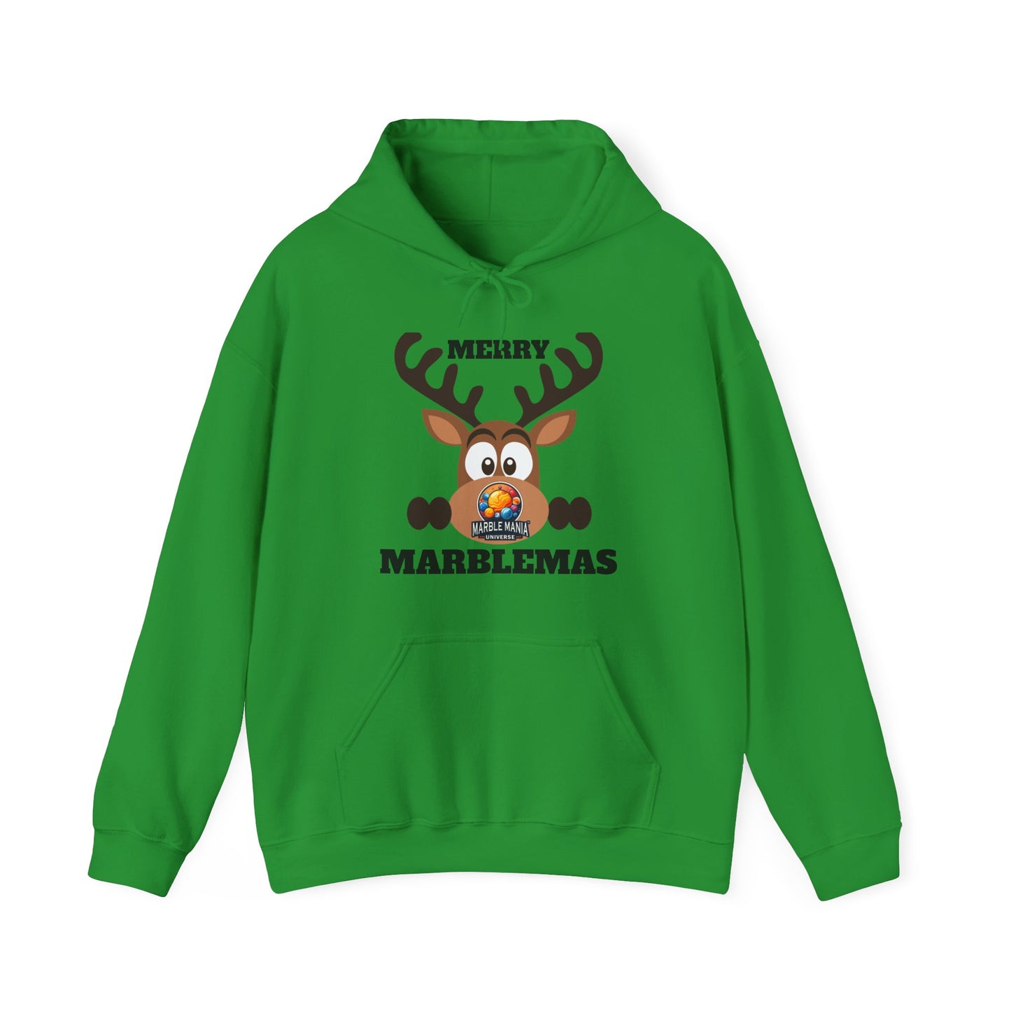 Hoodie — Merry Marblemas Reindeer Christmas Sweatshirt