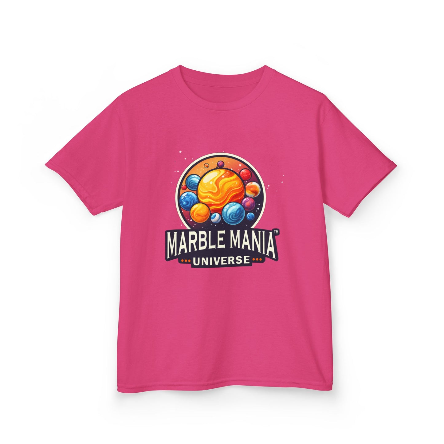 Kids Marble Mania Universe Logo T-Shirt – Heavy Cotton Tee for Everyday Adventur