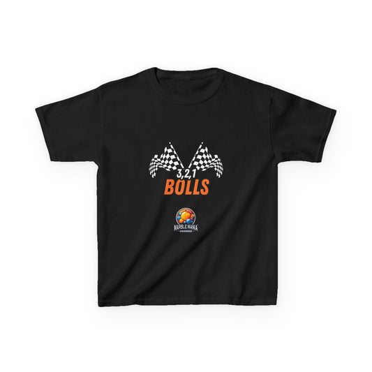 Kids "3, 2, 1 Bolls" T-Shirt – Marble Mania Universe Heavy Cotton Tee