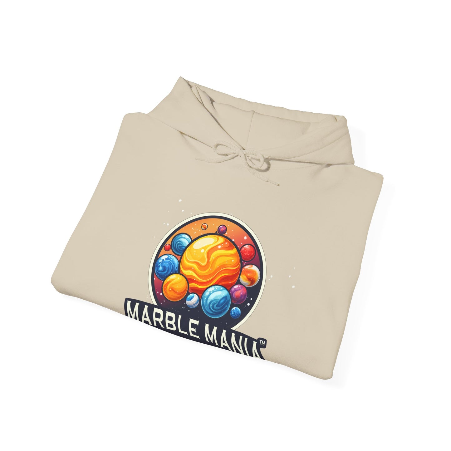 Marble Mania Universe Hoodie — Colorful Planet Graphic Pullover