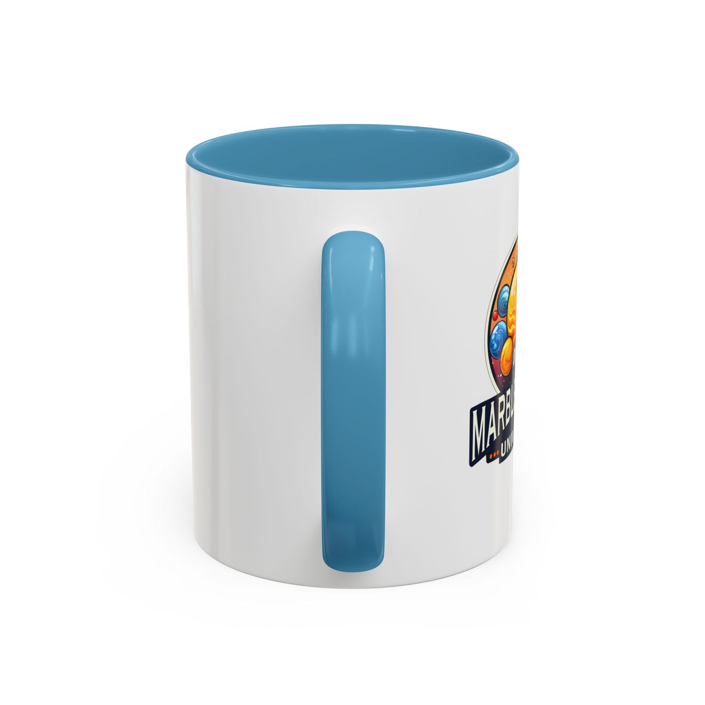 Marble Mania Universe Logo Accent Mug – 11oz