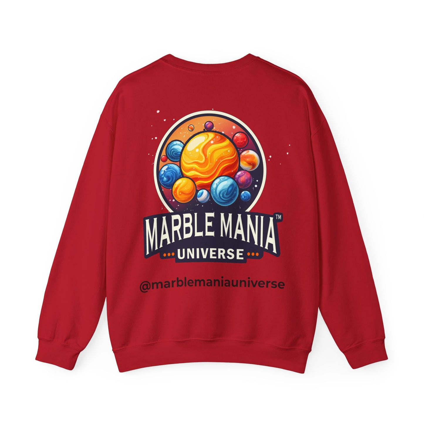 Cosmic Marble Mania Sweatshirt | Unisex Heavy Blend™ Crewneck, Space Themed Apparel, Gift for Astronomers, Perfect for Holidays, Cozy Wear