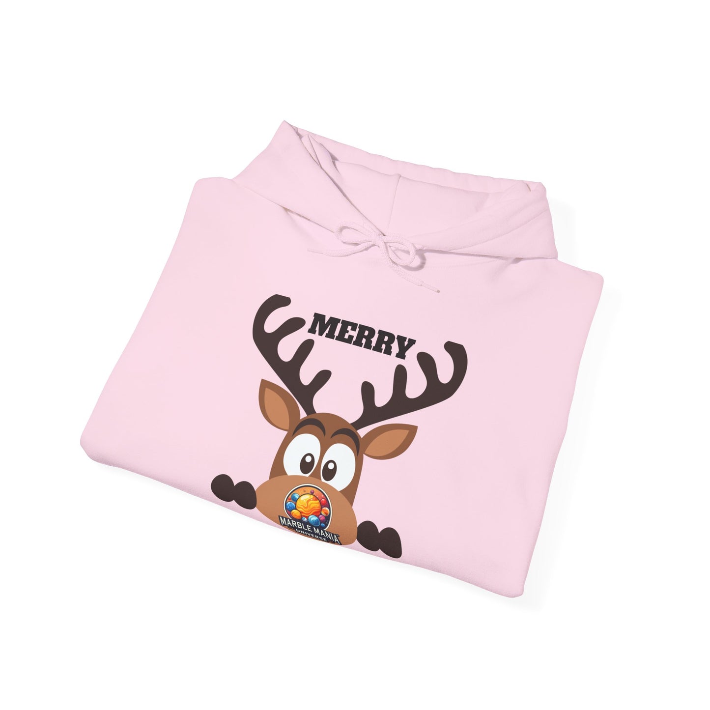 Hoodie — Merry Marblemas Reindeer Christmas Sweatshirt