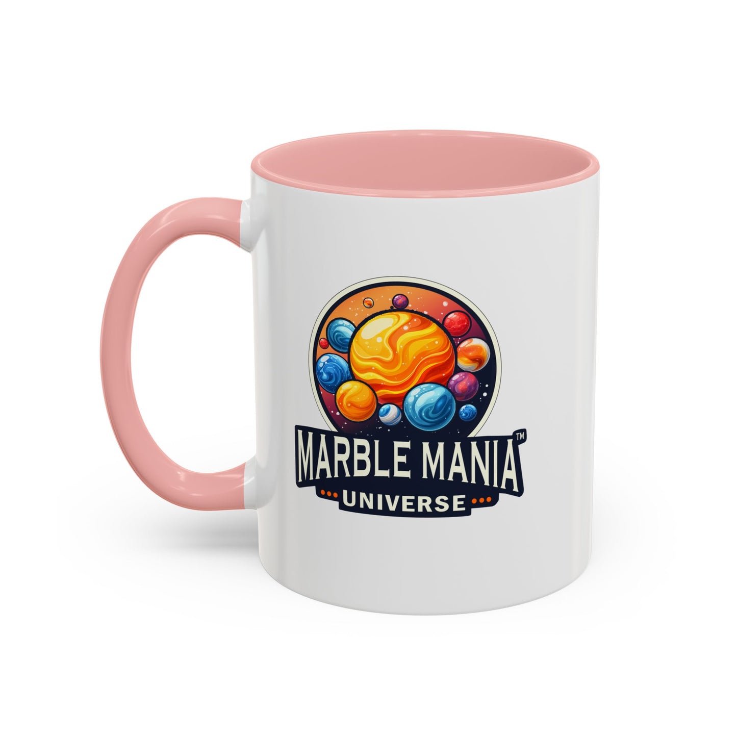 Marble Mania Universe Logo Accent Mug – 11oz
