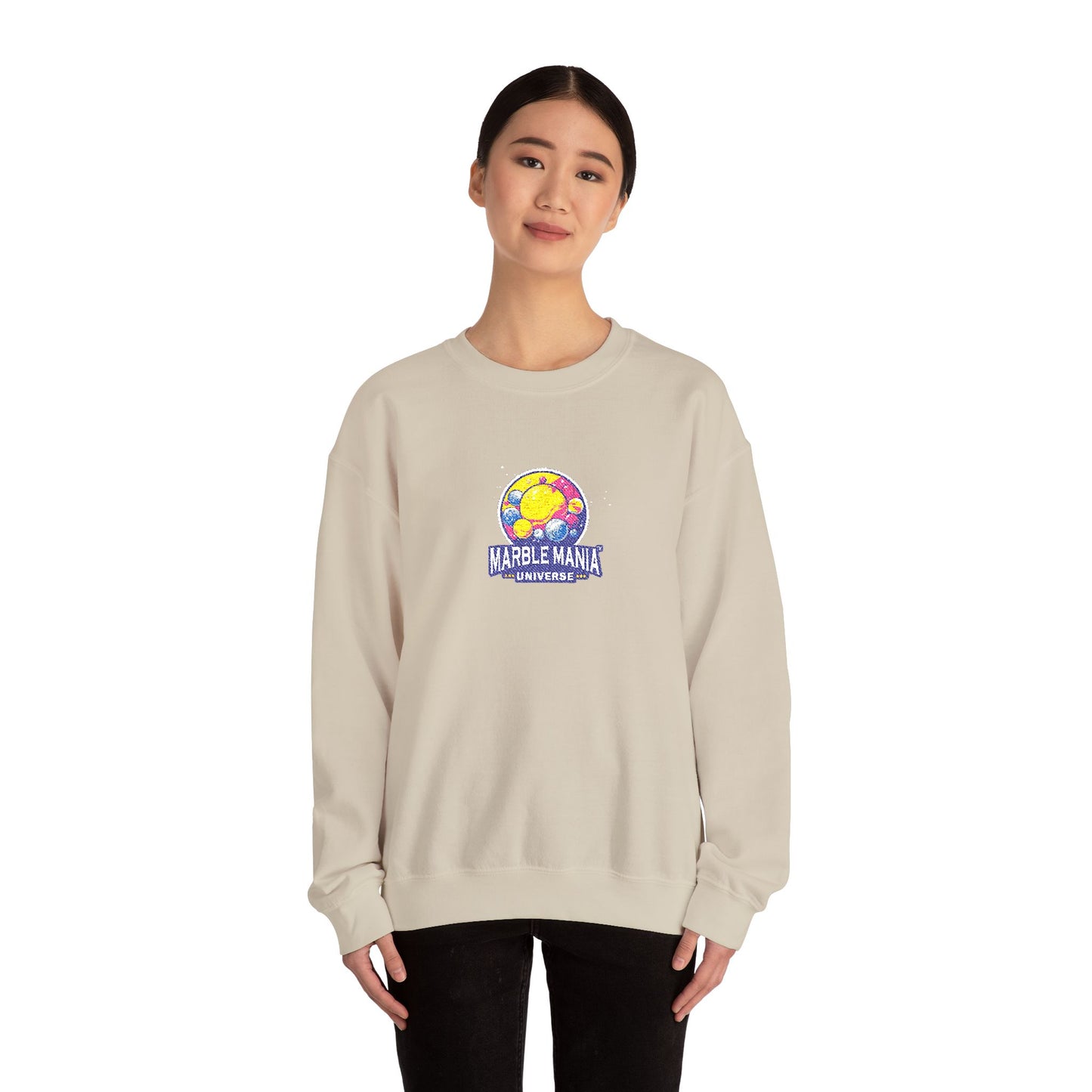 Vibrant Crewneck Sweatshirt with Colorful World Design, Unisex Pullover for Travel Lovers, Cozy Gift for Holidays, Unique Style