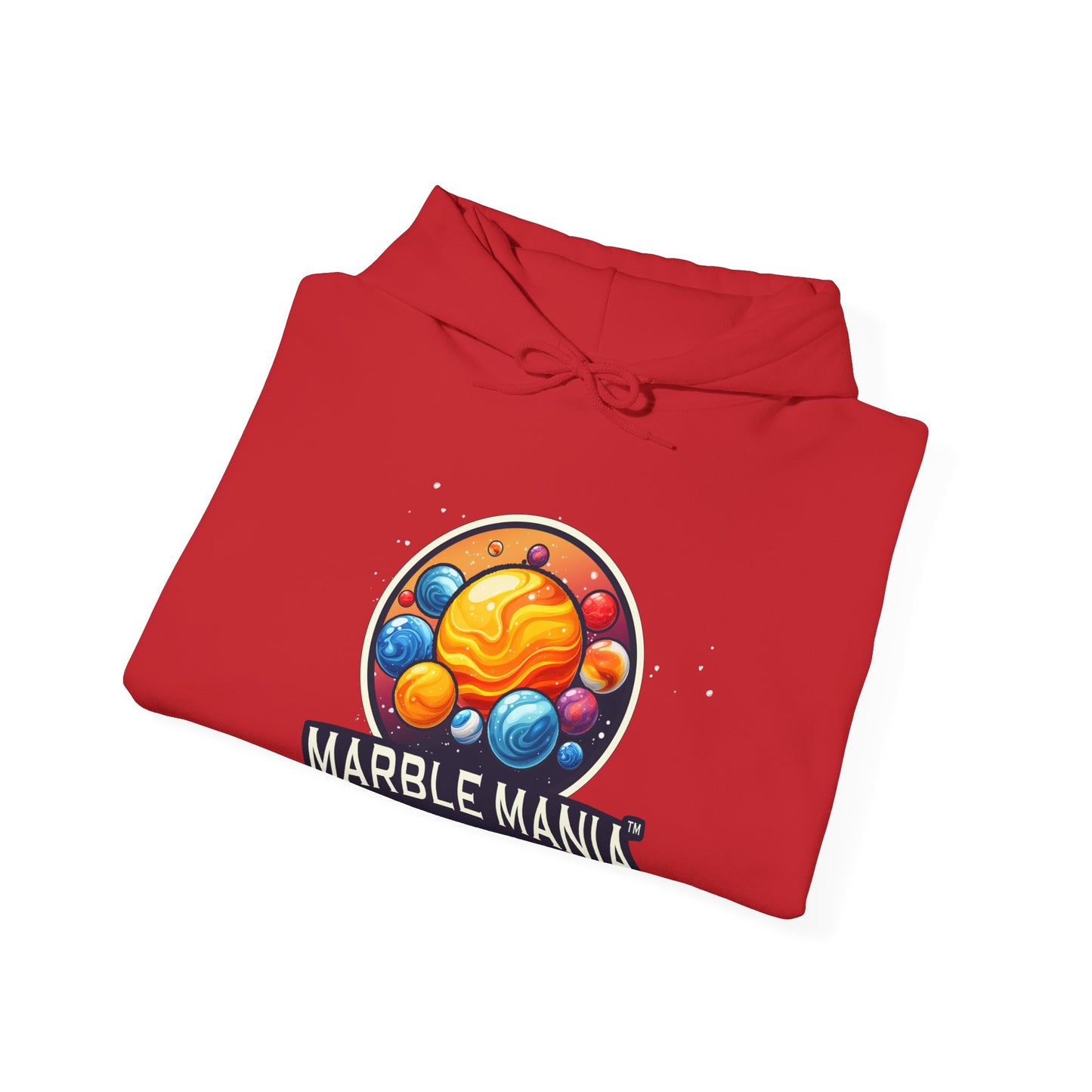 Marble Mania Universe Logo Hoodie – Unisex Heavy Blend™ Pullover Sweatshirt