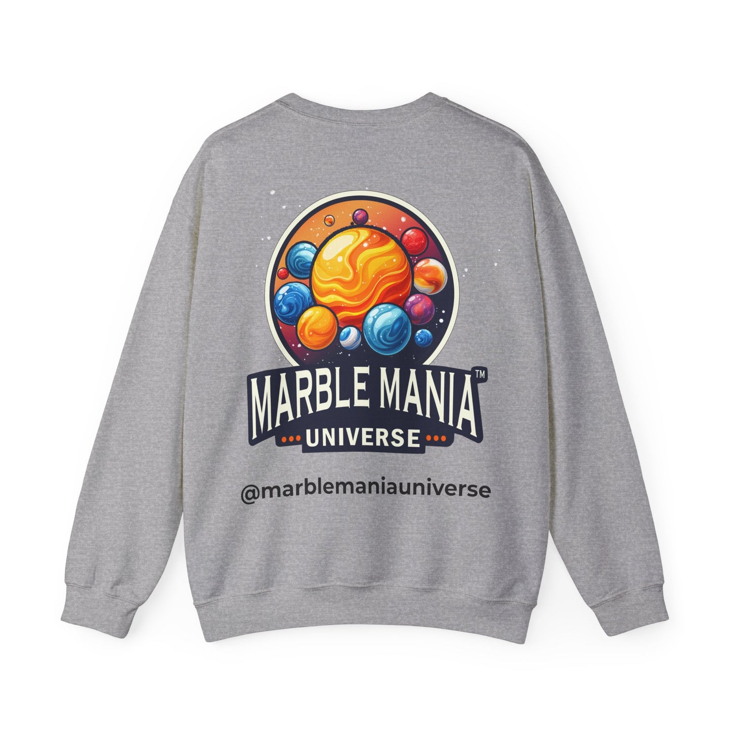 Cosmic Marble Mania Sweatshirt | Unisex Heavy Blend™ Crewneck, Space Themed Apparel, Gift for Astronomers, Perfect for Holidays, Cozy Wear