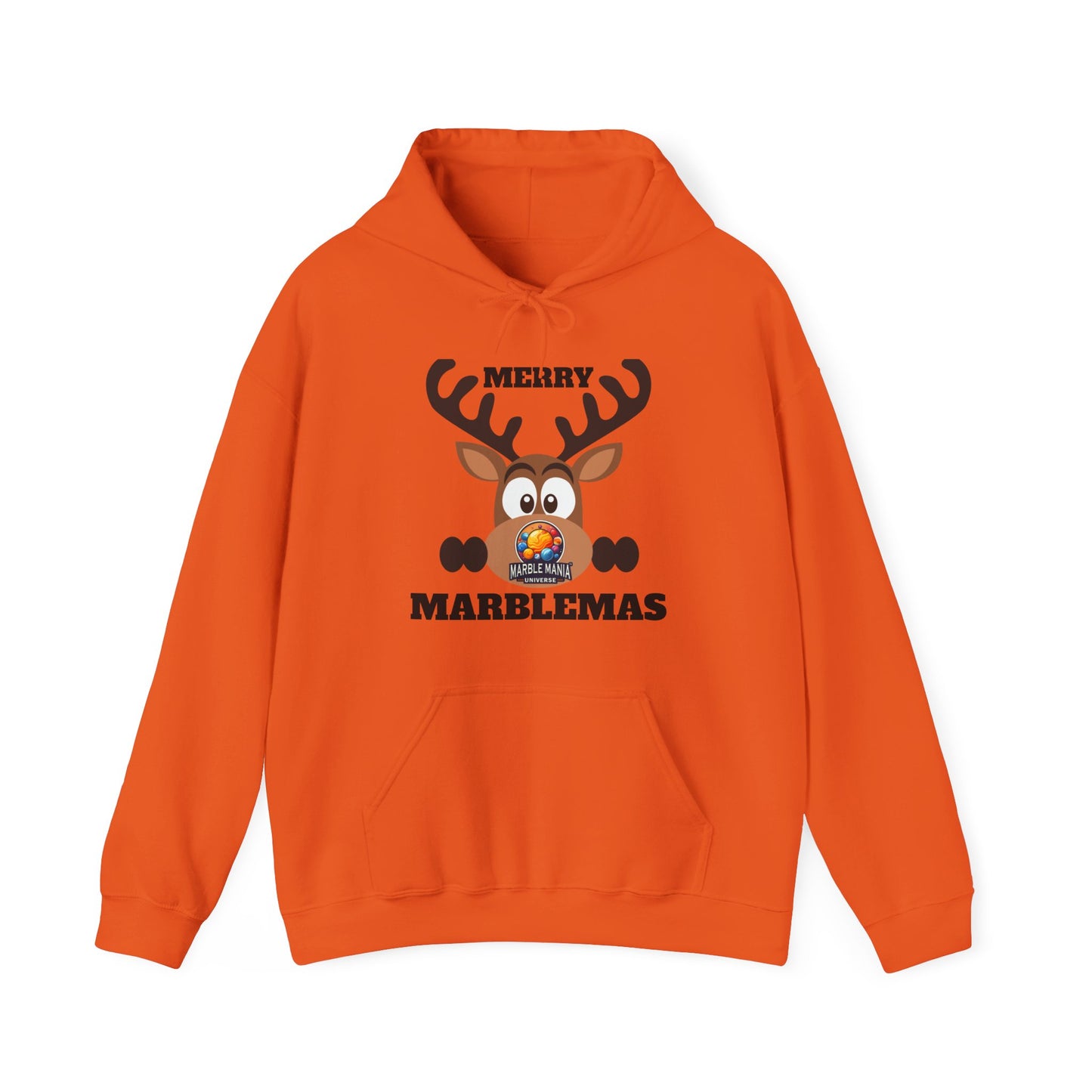 Hoodie — Merry Marblemas Reindeer Christmas Sweatshirt