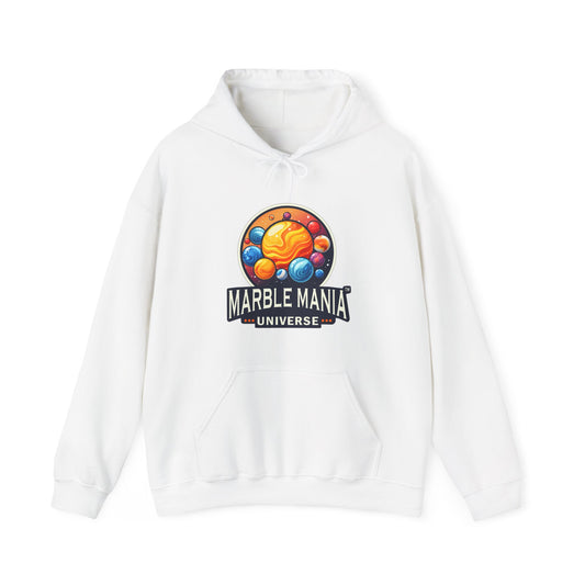 Marble Mania Universe Logo Hoodie – Unisex Heavy Blend™ Pullover Sweatshirt