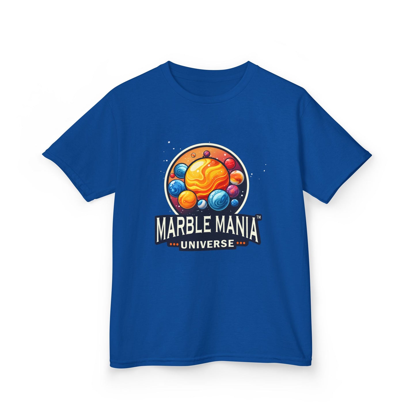 Kids Marble Mania Universe Logo T-Shirt – Heavy Cotton Tee for Everyday Adventur