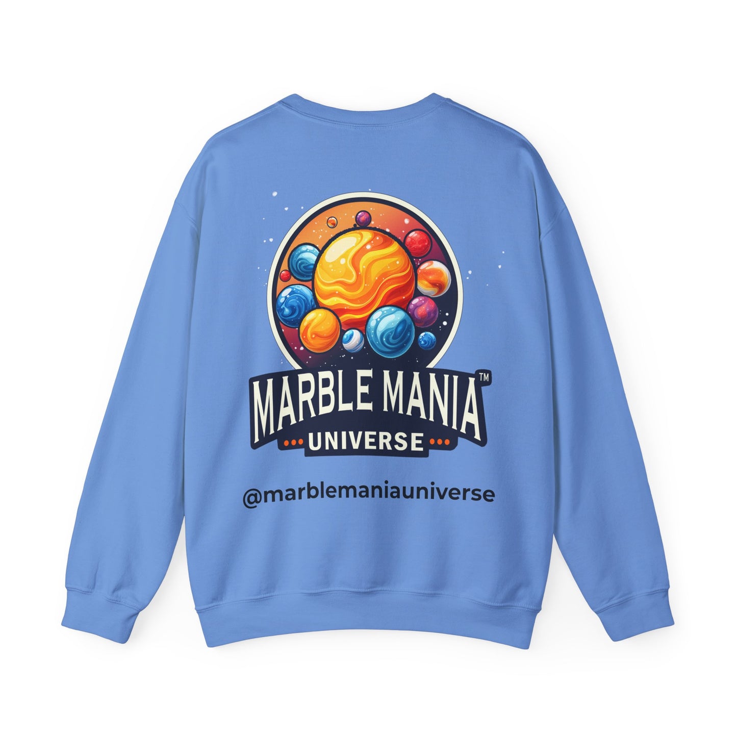 Cosmic Marble Mania Sweatshirt | Unisex Heavy Blend™ Crewneck, Space Themed Apparel, Gift for Astronomers, Perfect for Holidays, Cozy Wear