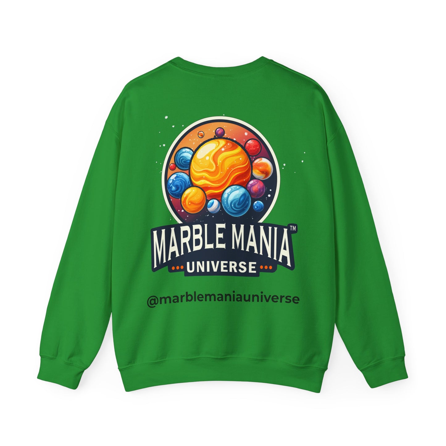 Cosmic Marble Mania Sweatshirt | Unisex Heavy Blend™ Crewneck, Space Themed Apparel, Gift for Astronomers, Perfect for Holidays, Cozy Wear