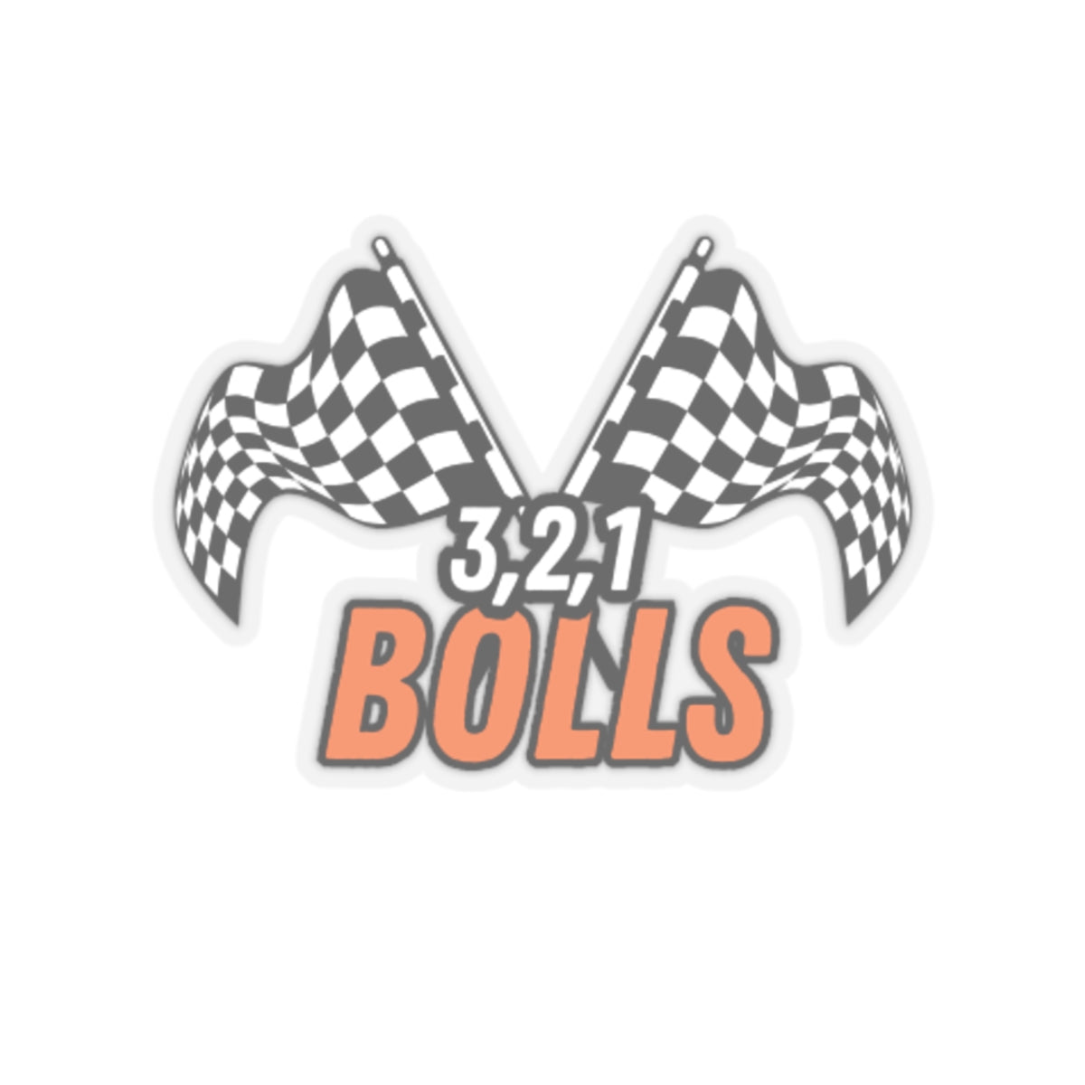 Racing Themed Kiss-Cut Stickers | 321 Bulls | Laptop Decals, Car Stickers, Sport Accessories, Gift for Racing Fans