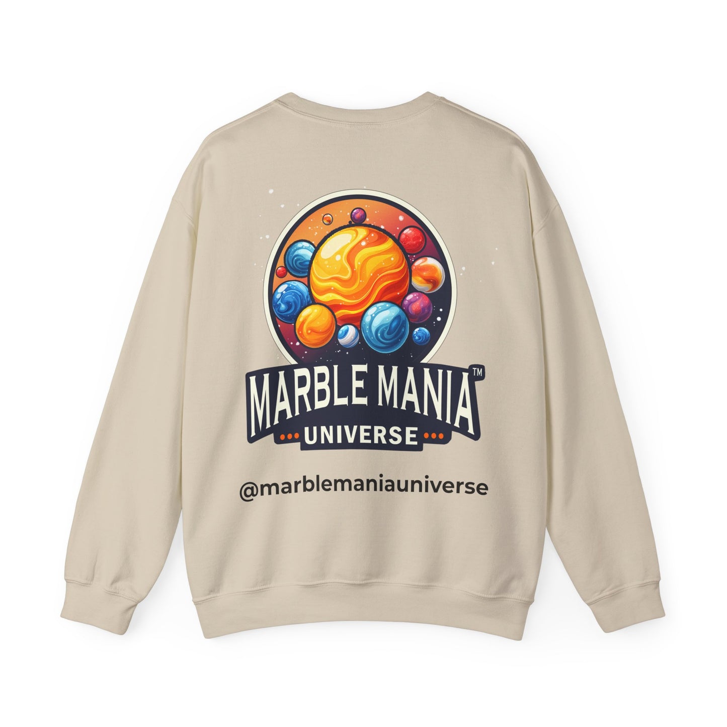 Cosmic Marble Mania Sweatshirt | Unisex Heavy Blend™ Crewneck, Space Themed Apparel, Gift for Astronomers, Perfect for Holidays, Cozy Wear