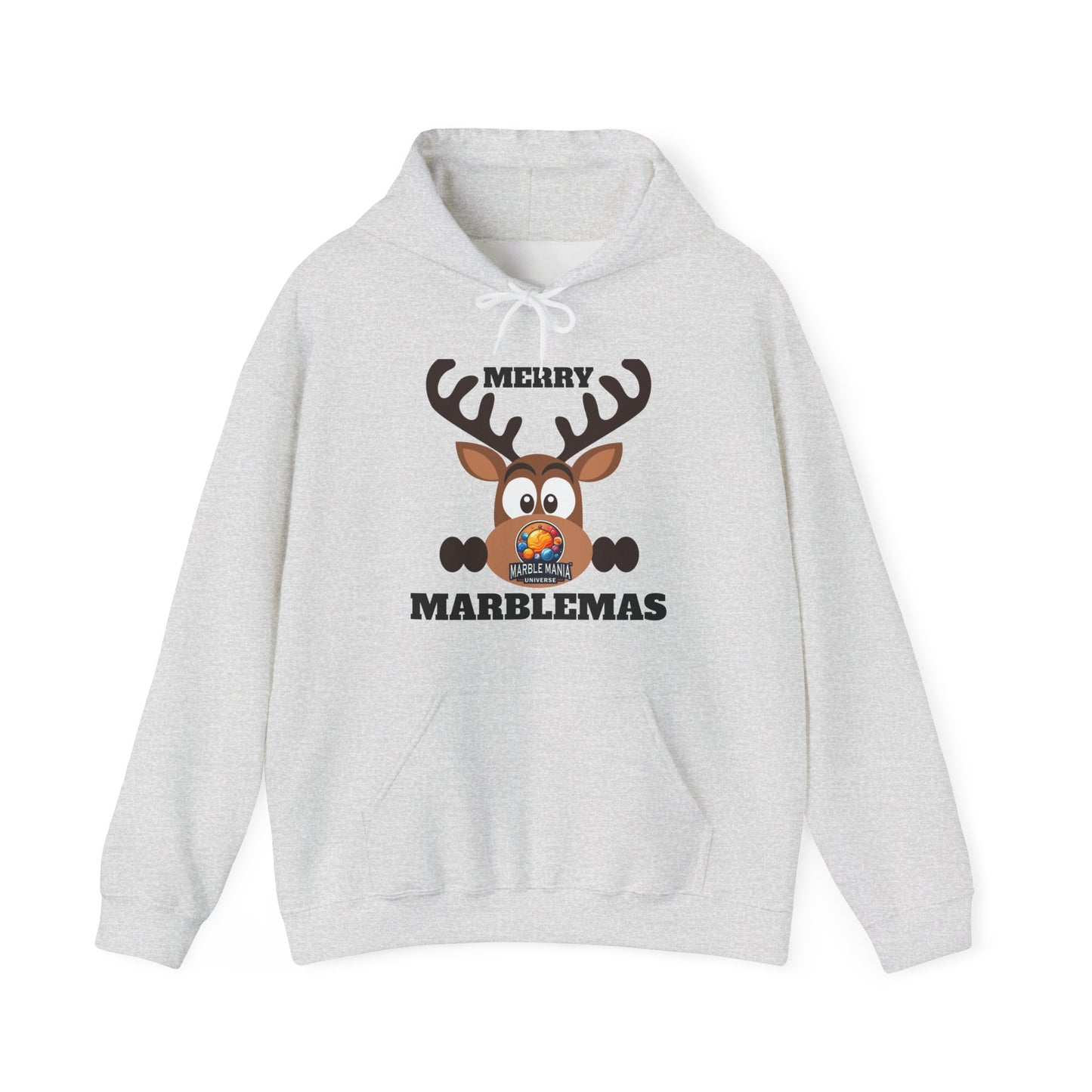 Hoodie — Merry Marblemas Reindeer Christmas Sweatshirt