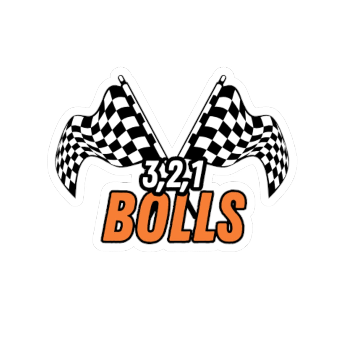 Racing Themed Kiss-Cut Stickers | 321 Bulls | Laptop Decals, Car Stickers, Sport Accessories, Gift for Racing Fans