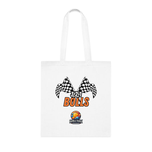 Marble Mania Universe "3, 2, 1 Bolls" Cotton Tote Bag
