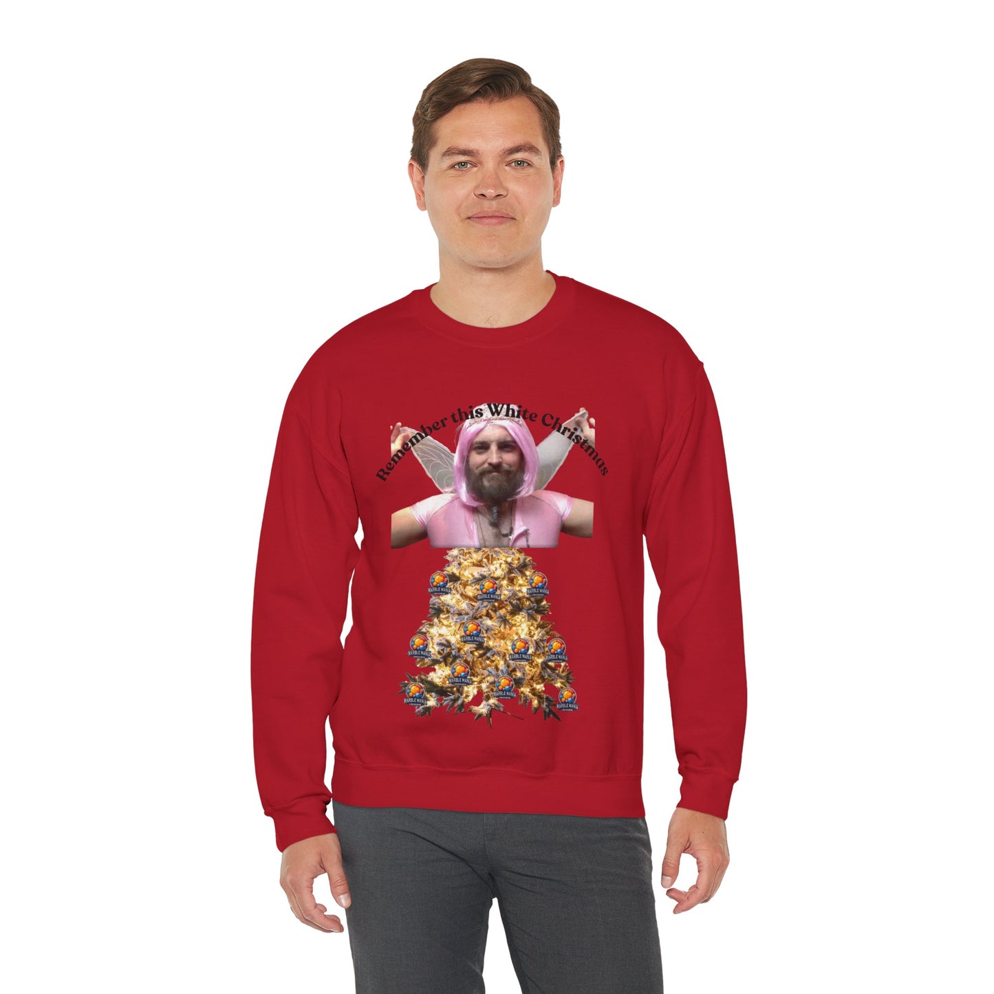 Crewneck Sweatshirt — 'Remember the White Christmas' Holiday Graphic Pullover