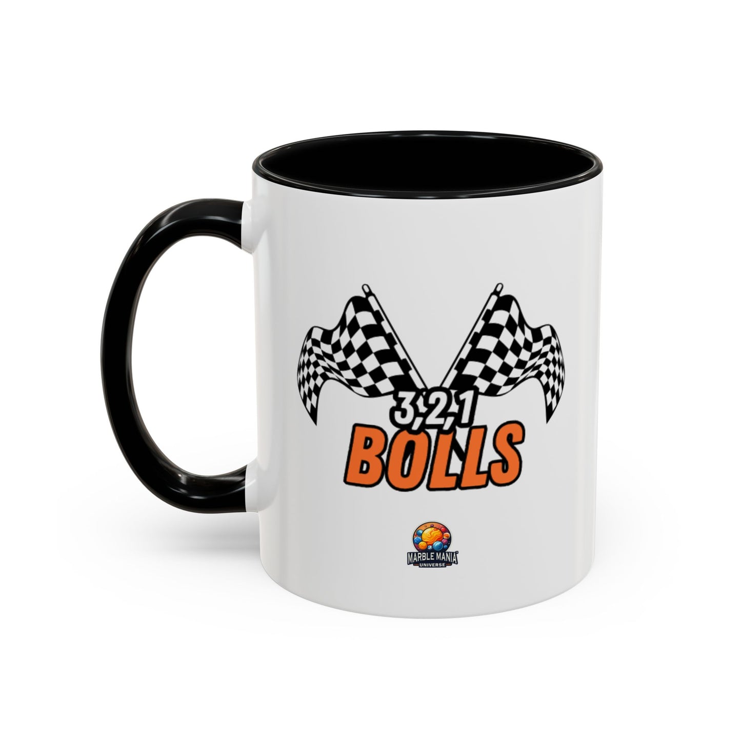 "3, 2, 1 Bolls" Accent Mug – Marble-Inspired Mug