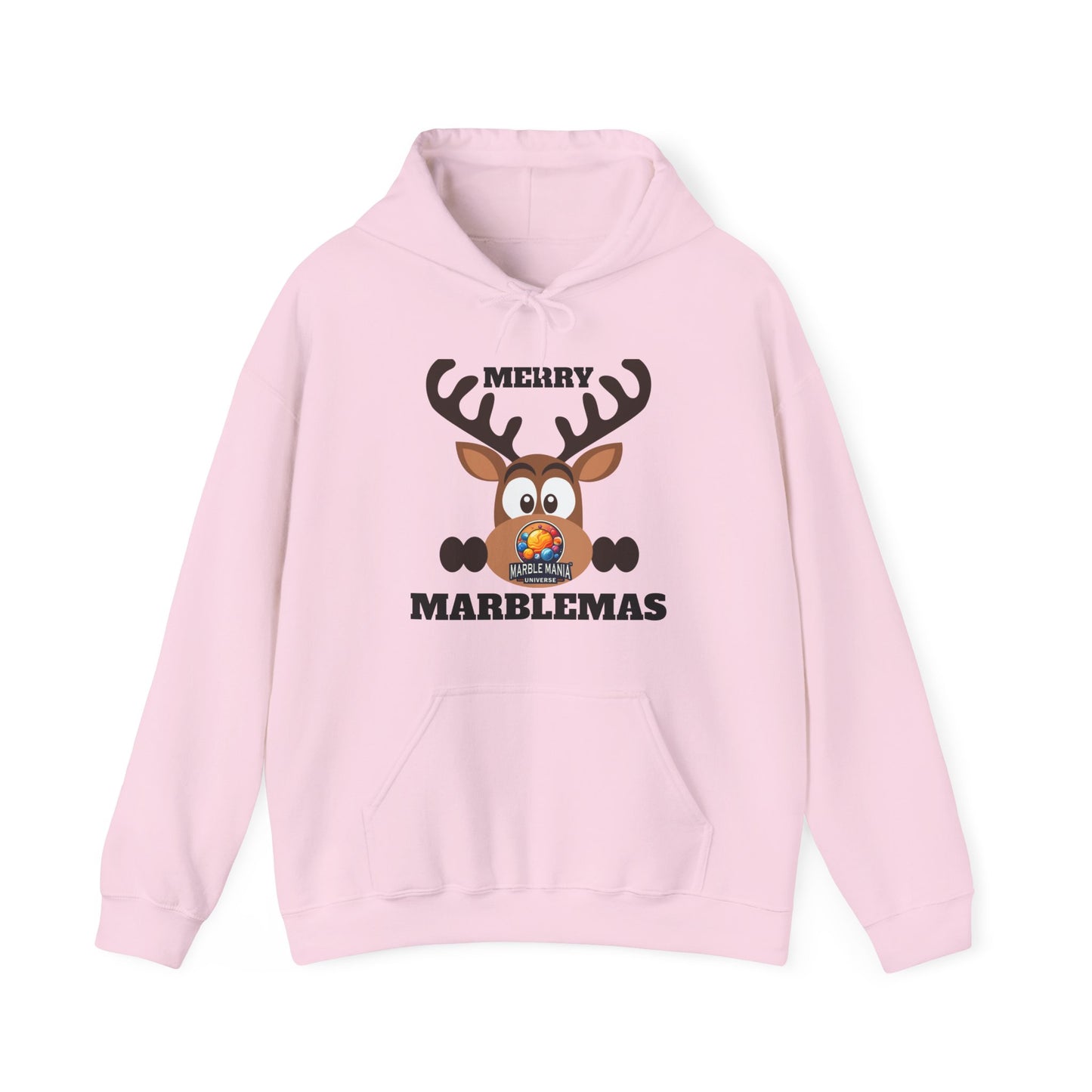Hoodie — Merry Marblemas Reindeer Christmas Sweatshirt