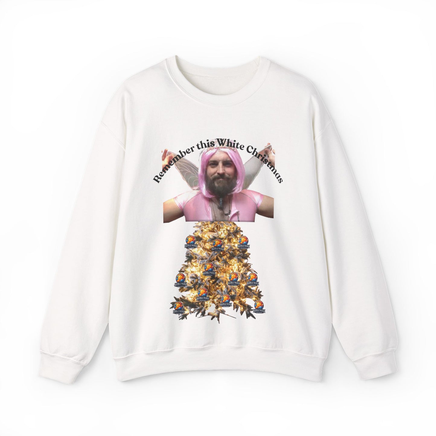 Crewneck Sweatshirt — 'Remember the White Christmas' Holiday Graphic Pullover